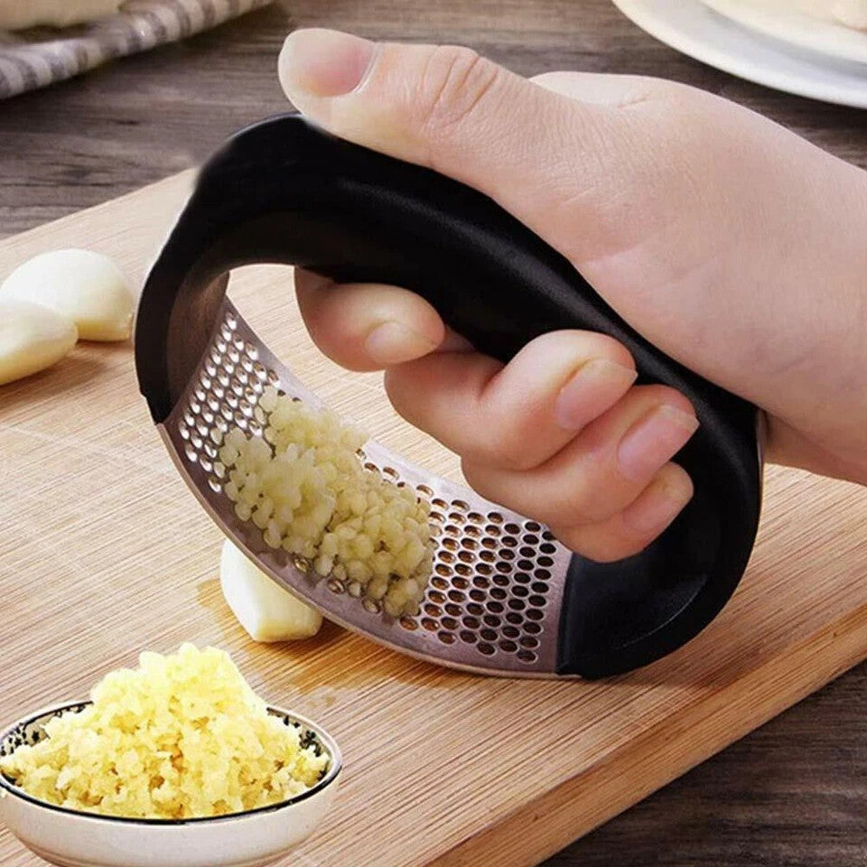 Manual Stainless steel Garlic Press Crusher Squeezer Mincer Masher Kitchen Tool