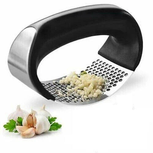Manual Stainless steel Garlic Press Crusher Squeezer Mincer Masher Kitchen Tool
