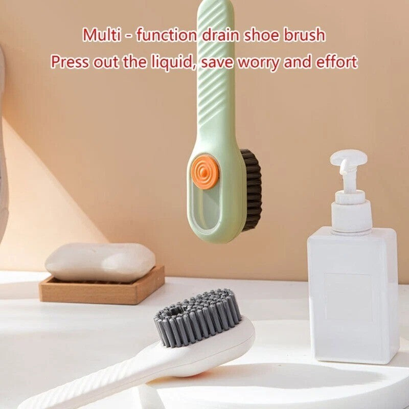 Soft Bristled Long Handle Shoe & Laundry Cleaning Brush Multi-Purpose Cleaning