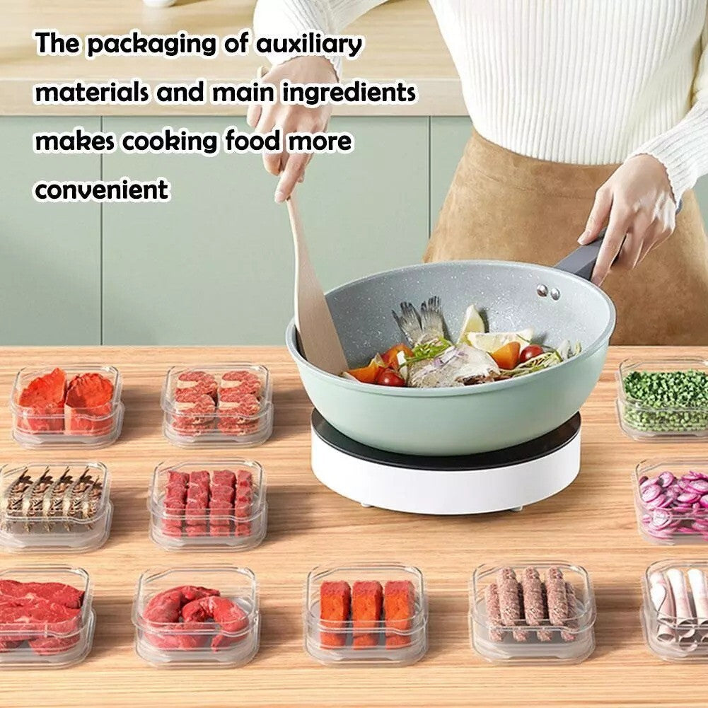 Plastic Food Storage Container With Lid Airtight Strong Non-Leak Reusable 650ml