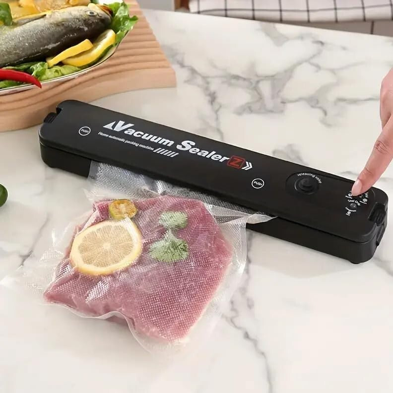 Food Vacuum Sealer Automatic Storage Sealing Dry/Wet Pack Machine 10x Saver Bags
