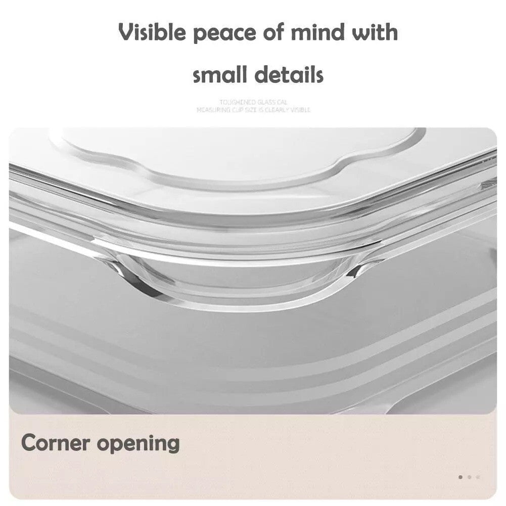 Plastic Food Storage Container With Lid Airtight Strong Non-Leak Reusable 650ml