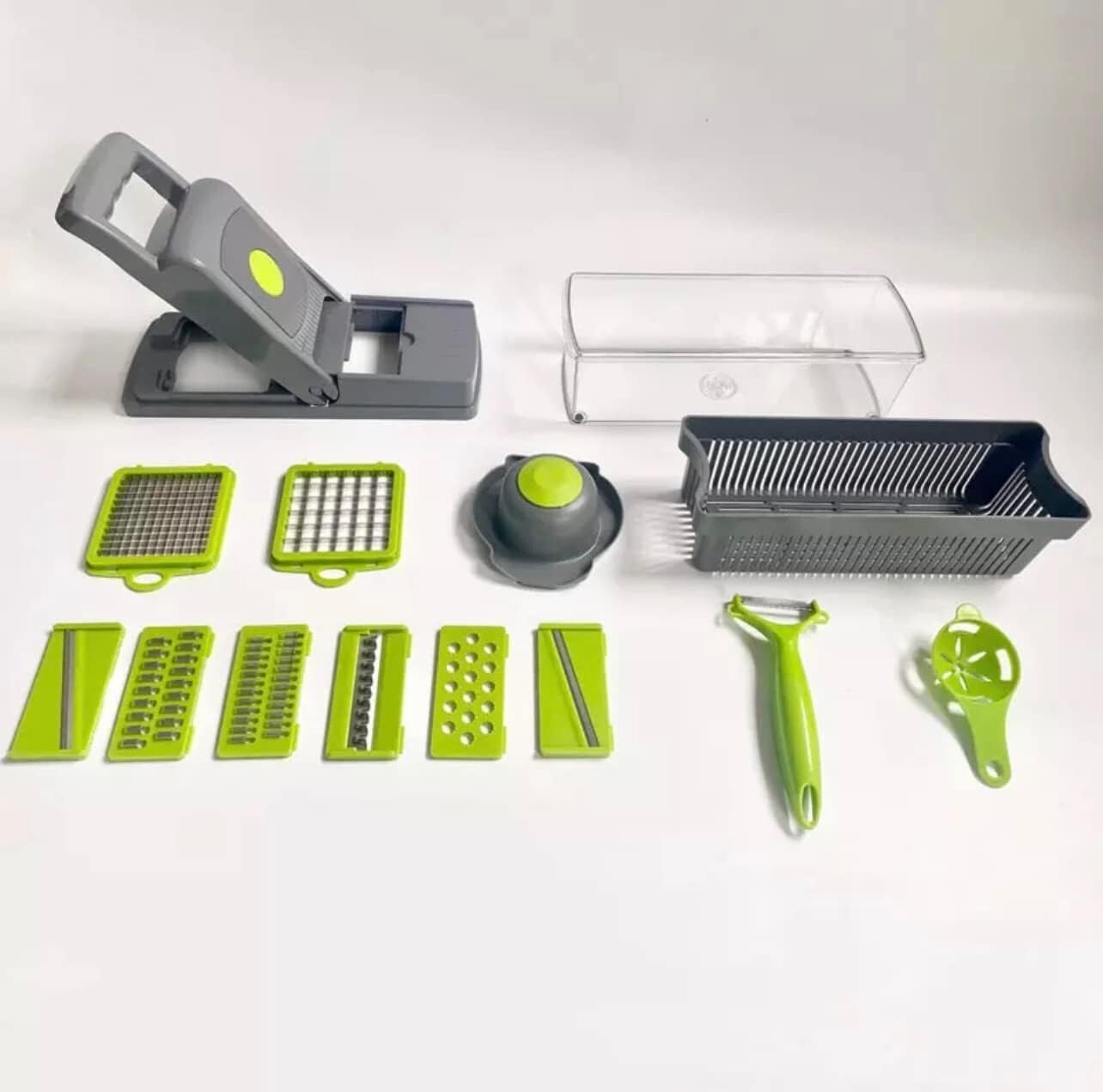 Vegetable Chopper Dicer Slicer 14-in-1 Salad Fruits Mandolin Foods Cutter Peeler