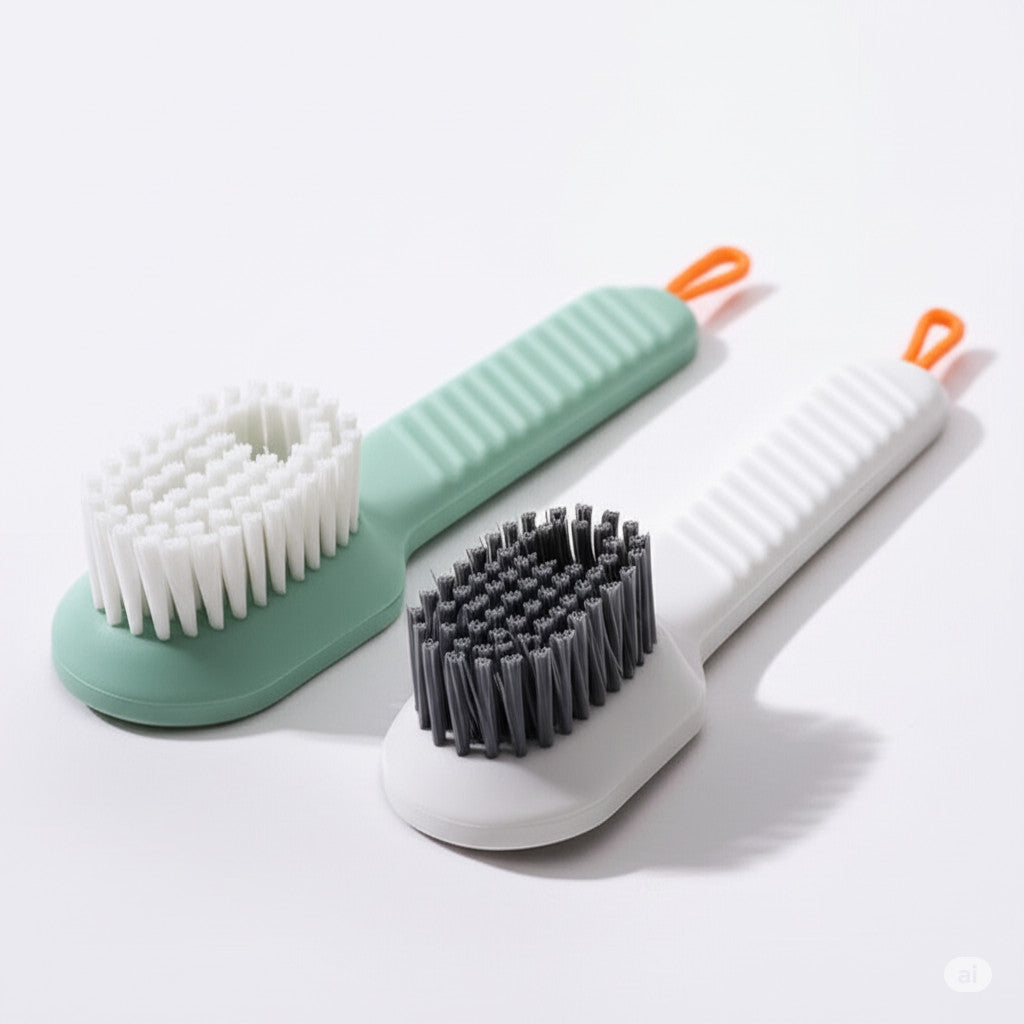 Soft Bristled Long Handle Shoe & Laundry Cleaning Brush Multi-Purpose Cleaning